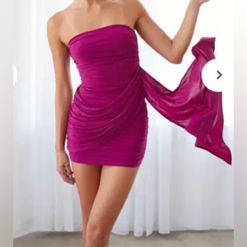 American Threads Strapless Dress
